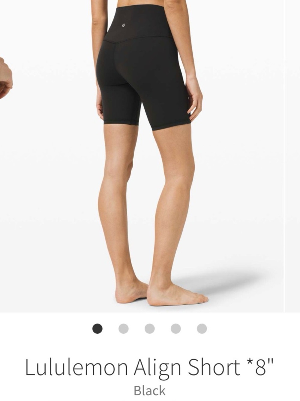 lululemon athletica Align 8" High-Rise Women's Shorts - Black size 8